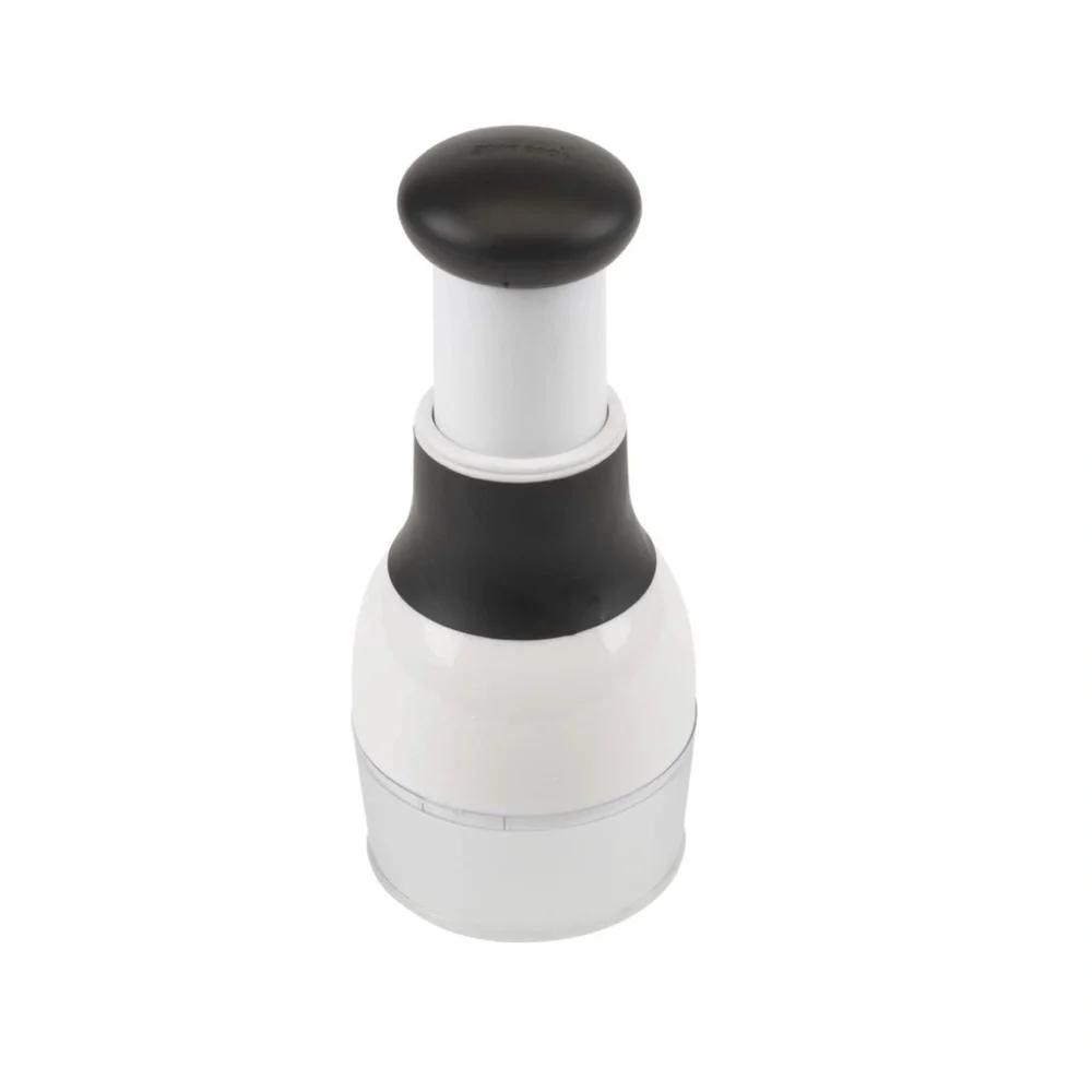 🌻 Touch Food Chopper, Stainless Steel Blades with Collection Cup, White